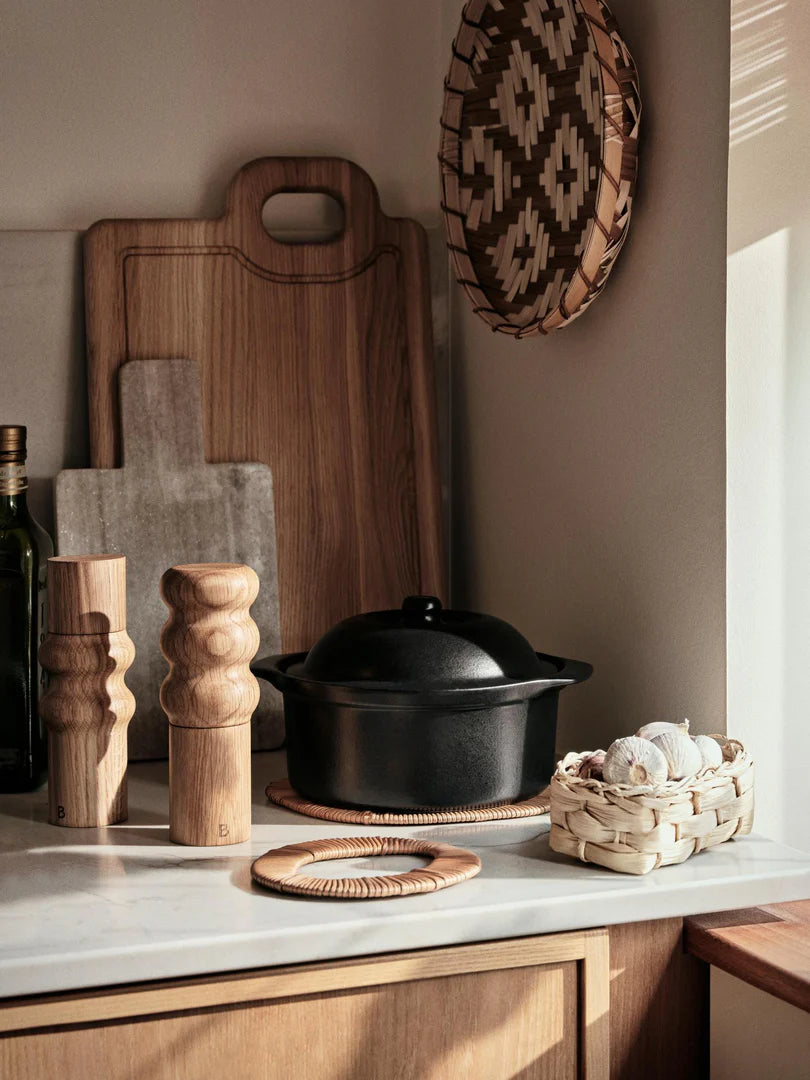 Vig Ovnfast fad m/låg, Antique Black