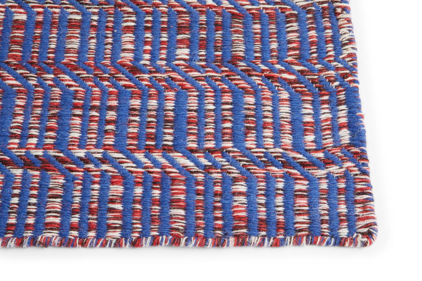 Radio Rug 170x240cm Red/Blue