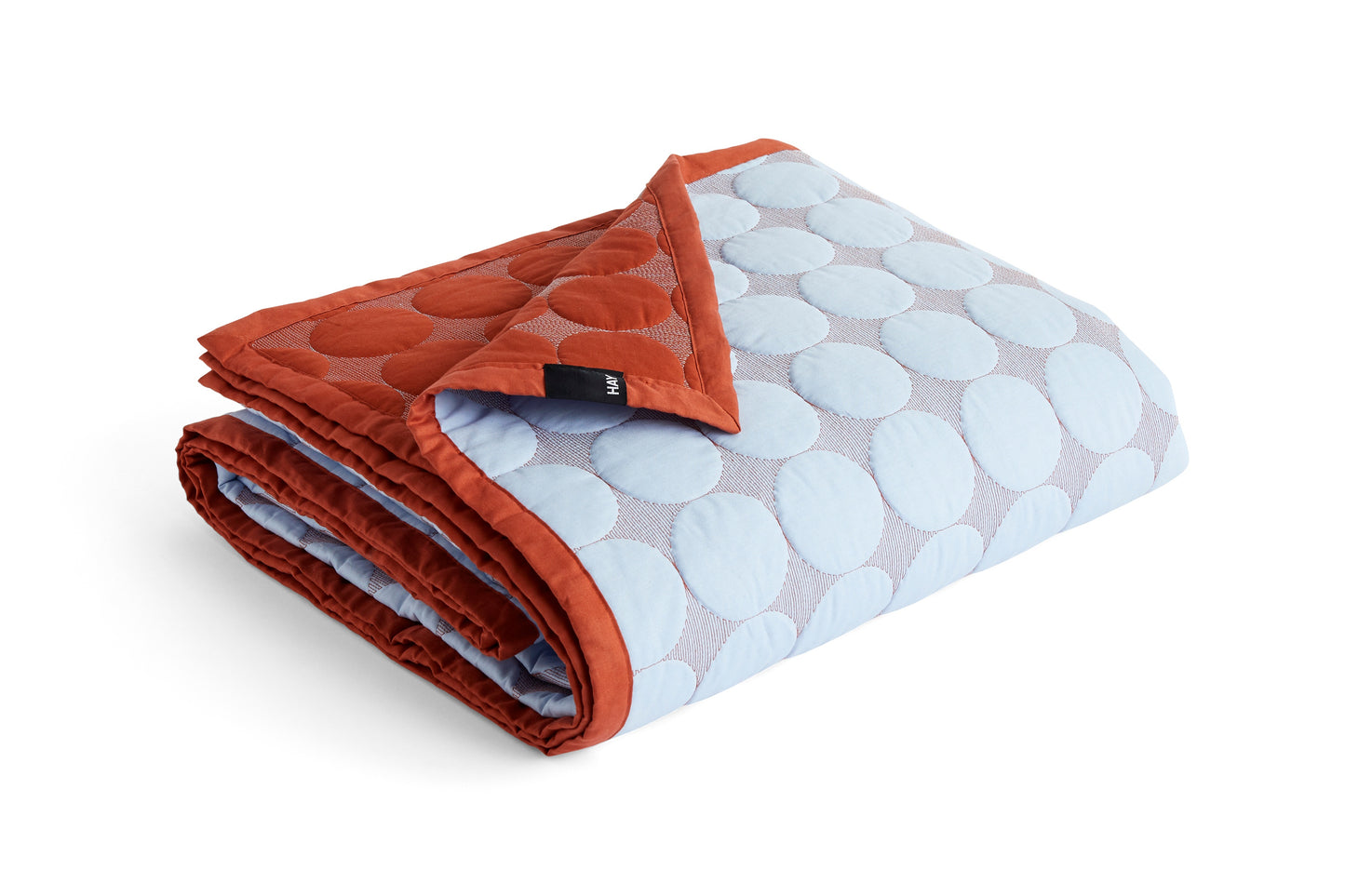 Mega Dot Sengetæppe 260x260 Light Blue