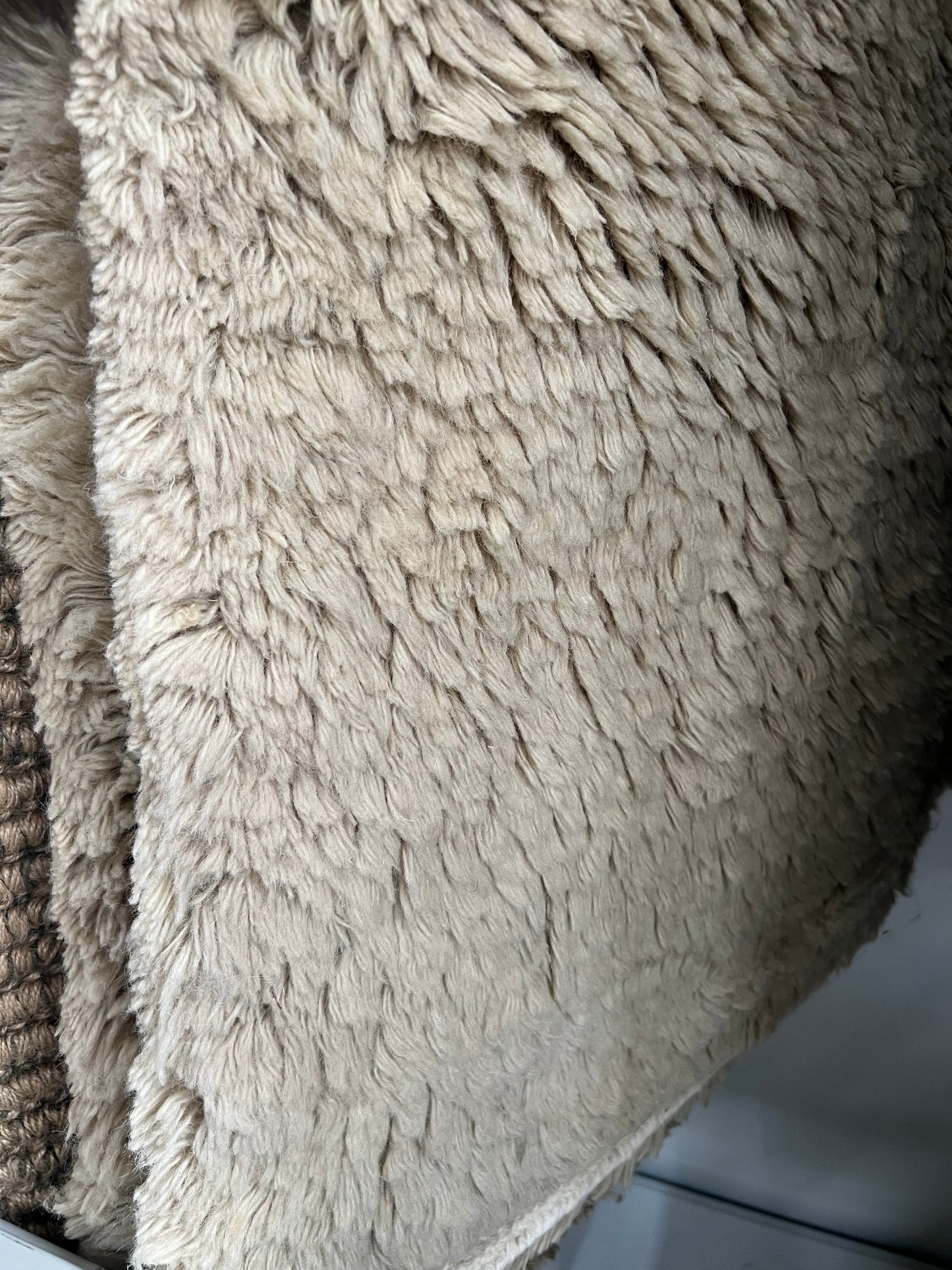 Shaggy Wool Rug, Beige