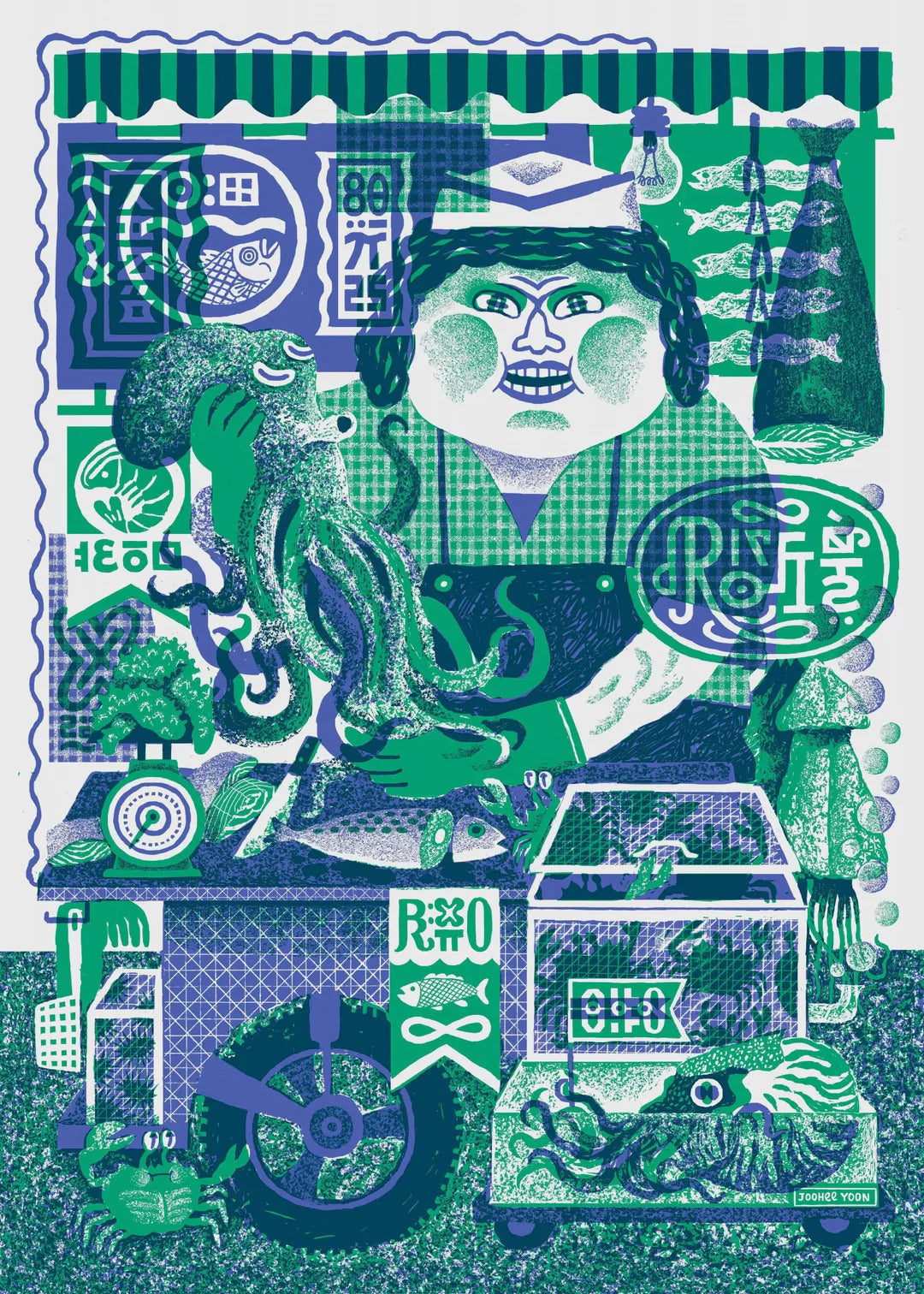 Fish Lady - Plakat 50x70cm