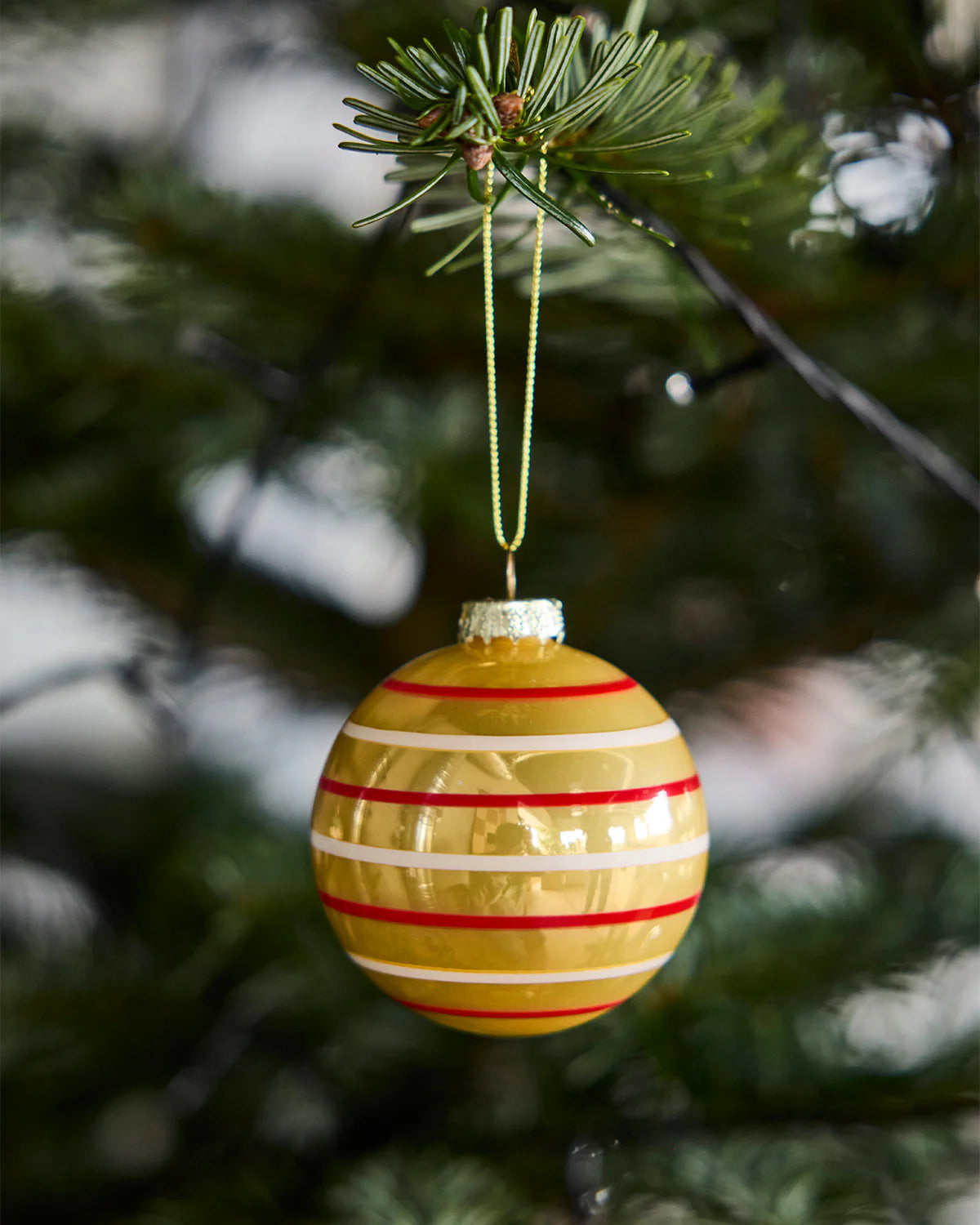 Vintage Christmas Glass Ball No. 3 - Pack of 2