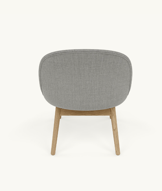 Fiber Lounge Chair Wood Base Remix 133, Oak