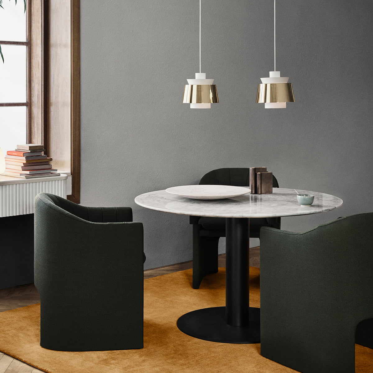 Utzon JU1 Matt White/Brass