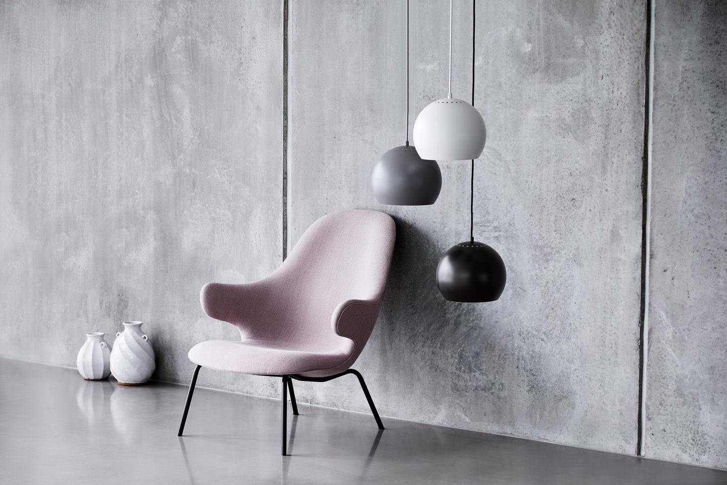 Ball Pendant Ø18, Matt Light Grey