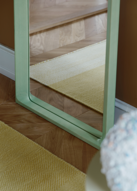 Arced Mirror - Light Green - 170x61cm