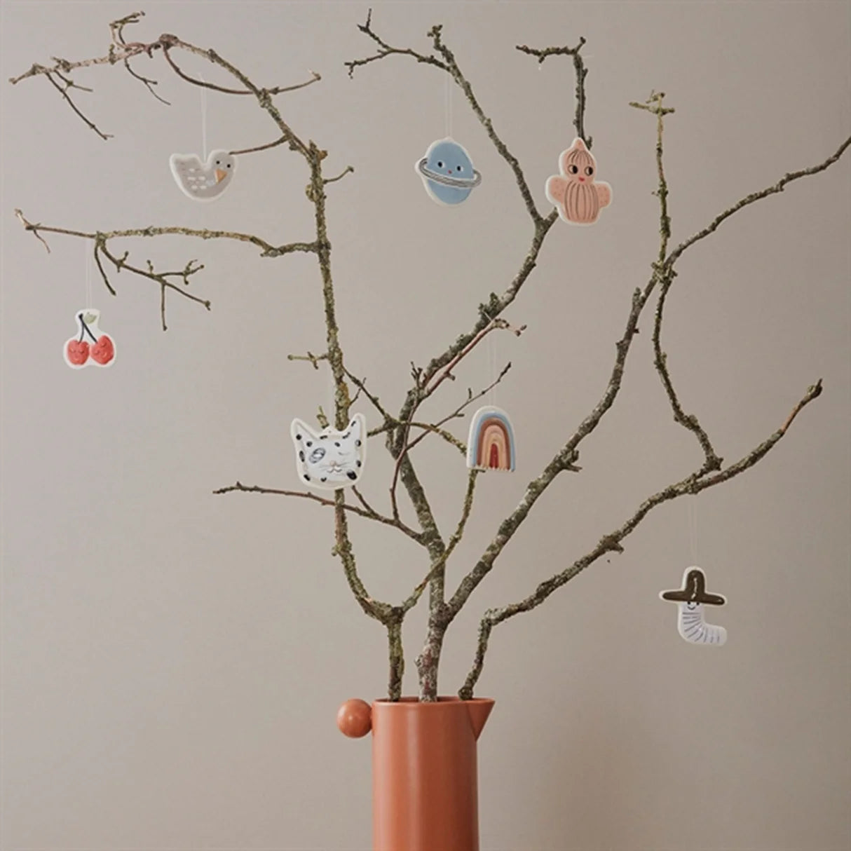 Keramik Figurer  7-pak Multi