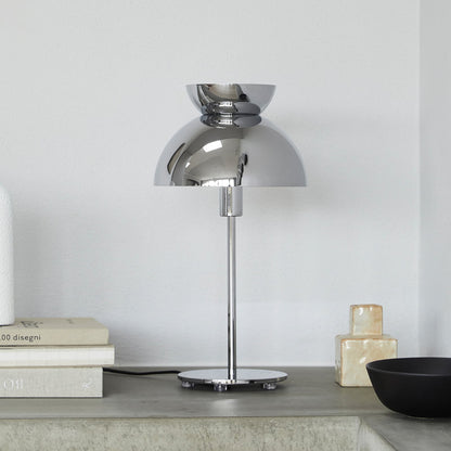 Butterfly table lamp, chrome