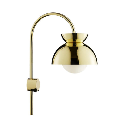 Butterfly wall lamp, Brass