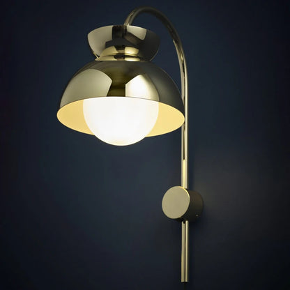 Butterfly wall lamp, Brass