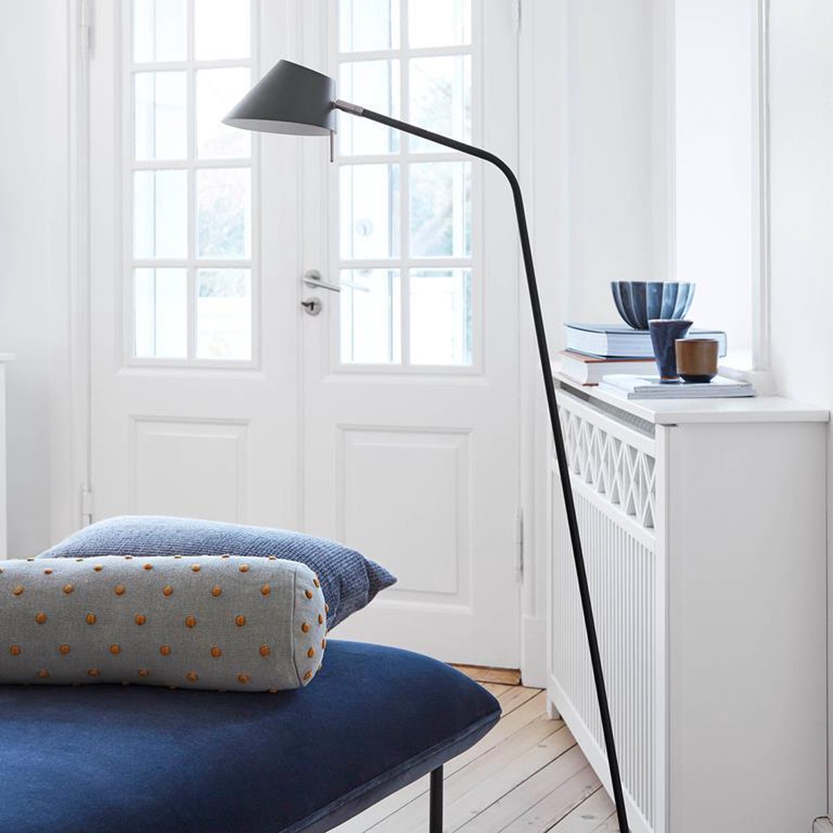 Office Floor Lamp, Matt Black