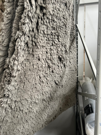 Shaggy Wool Rug, Grey