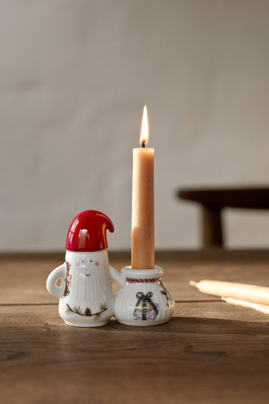 Hammershøi Christmas Nissefar Lysestage H8.5cm