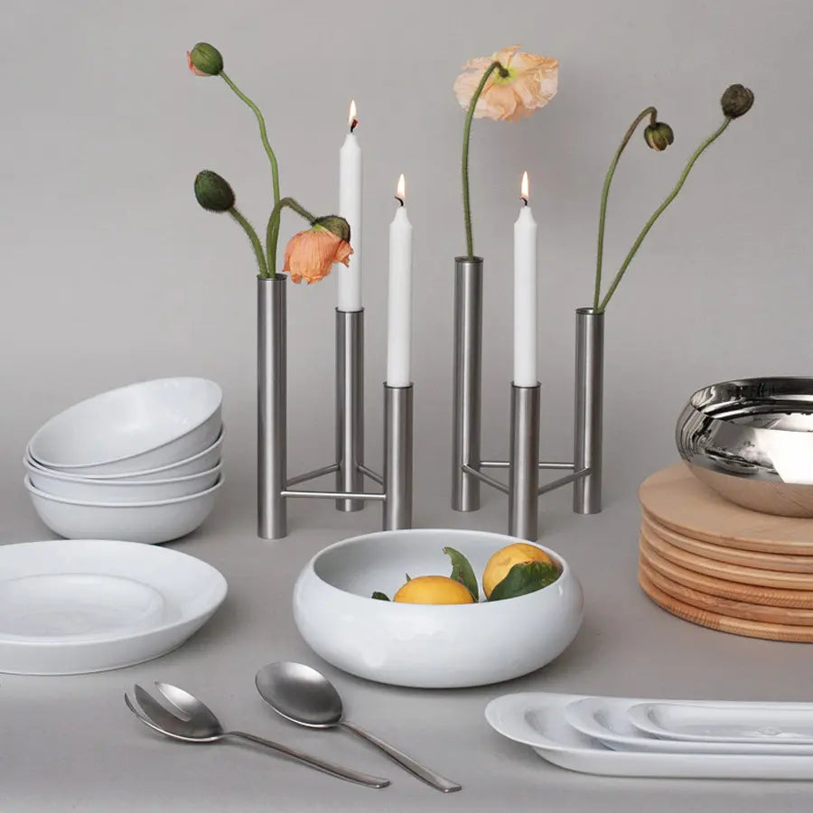 VISTA stage/vase Poleret stål