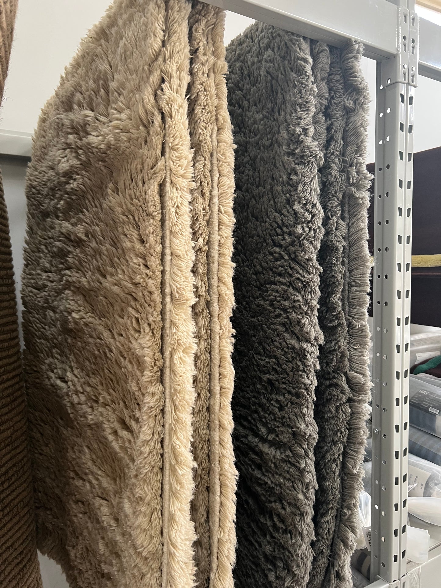 Shaggy Wool Rug, Grey