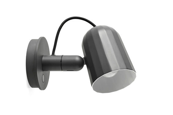 Noc wall button lamp, Dark Grey