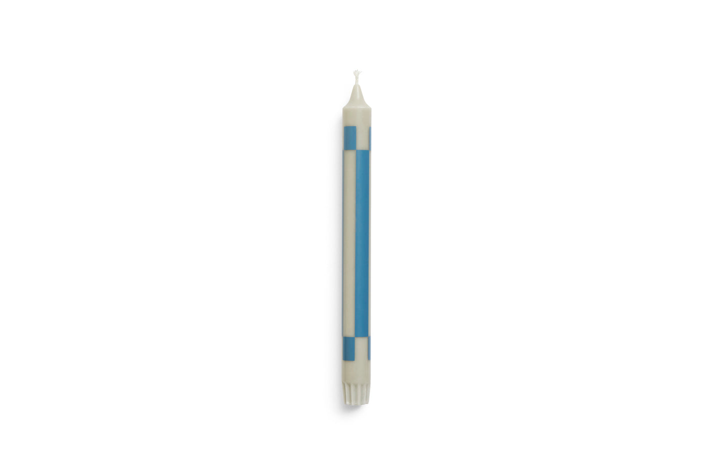 Pattern Candle, Grey and blue 24 stk.