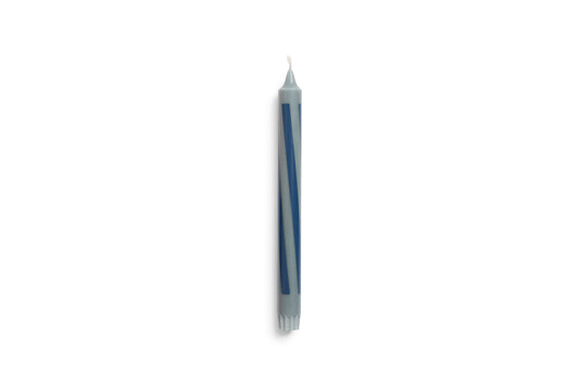 Pattern Candle, Antrachite & Dark blue  24 stk.