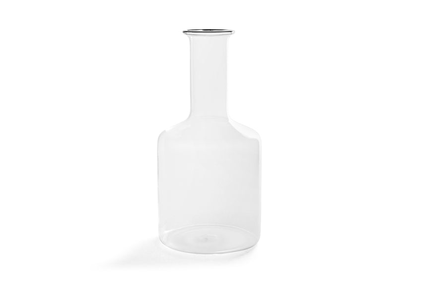 Rim Carafe, Clear/Black