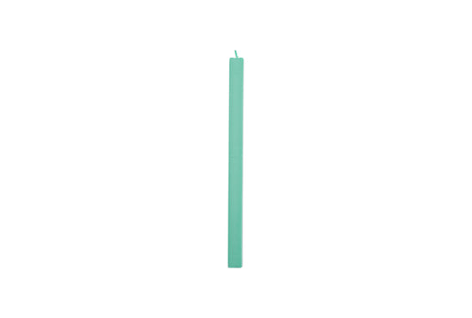 Square Candle, Emerald Green 24 stk.