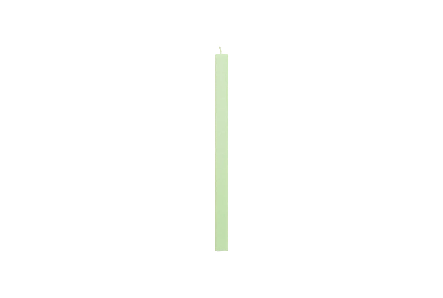 Square Candle, Light Green 24 stk.
