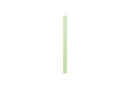 Square Candle, Light Green 24 stk.