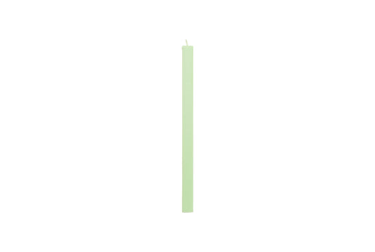 Square Candle, Light Green 24 stk.