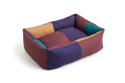 Dogs Bed Burgundy/Green, Large