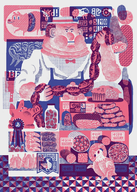 Butcher Man - Plakat 50x70 cm