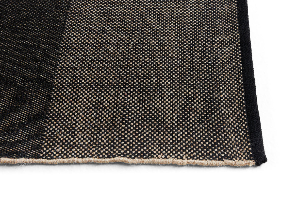 Check Rug 200x300cm Black