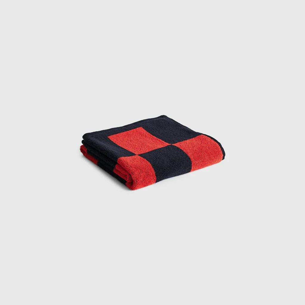 Check Håndklæder Poppy Red
