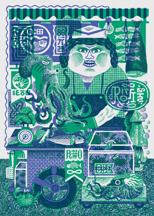 Fish Lady - Plakat 50x70cm