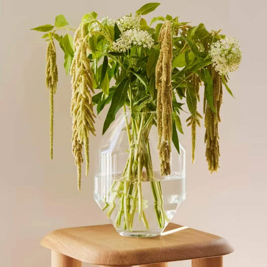 Saftvase breit, hellblau