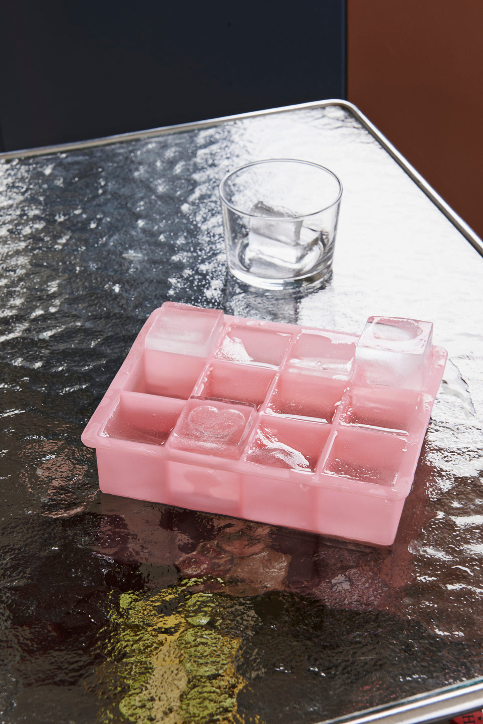 Ice Cube Tray Square XL, Pink
