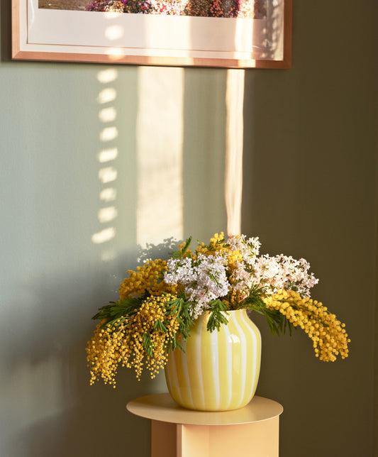 Juice Vase Wide Yellow