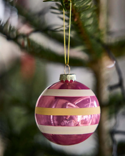 Vintage Christmas Glass Ball No. 1 - Pack of 2