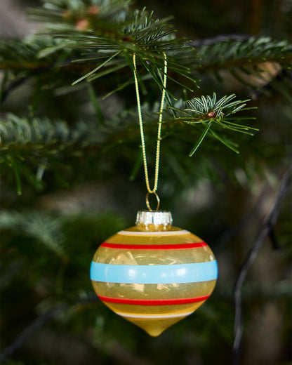 Vintage Christmas Glass Ball No. 1 - Pack of 2