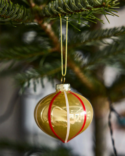 Vintage Christmas Glass Ball No. 2 - Pack of 2