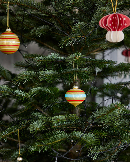 Vintage Christmas Glass Ball No. 3 - Pack of 2