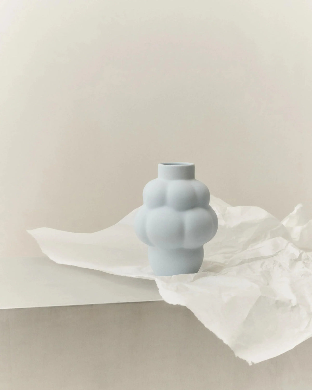 Ceramic Balloon Vase 04 Petit, Sky Blue