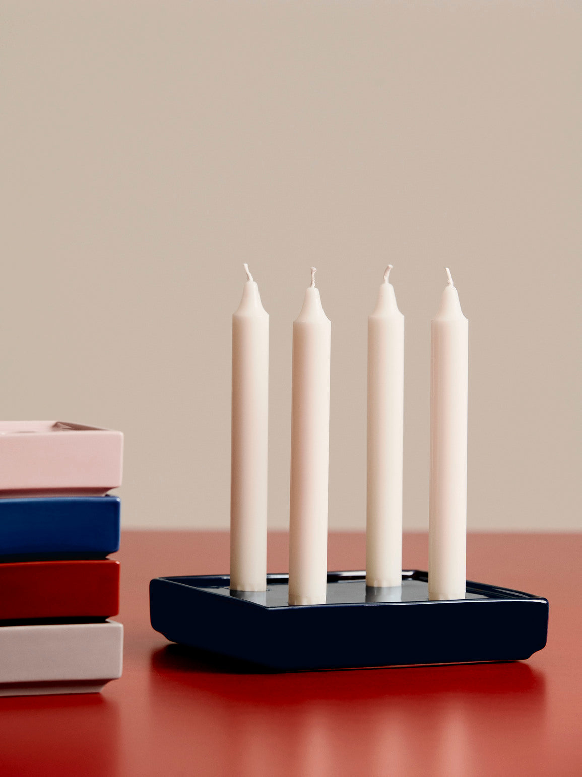 Mattone Candleholder, Dark Blue, Large