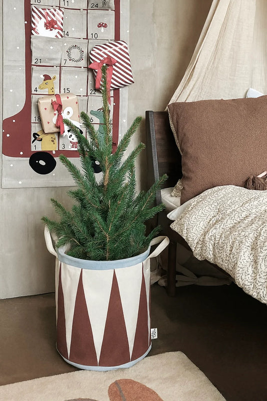 Christmas Drum Basket