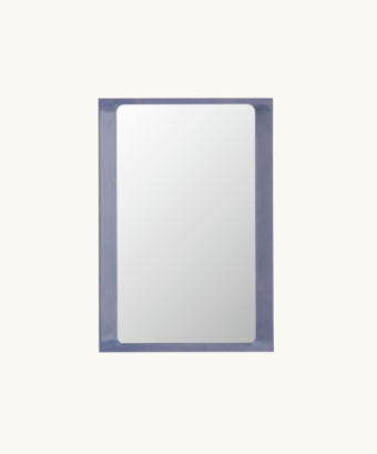 Arced Mirror - Light Lilac - 80x55cm