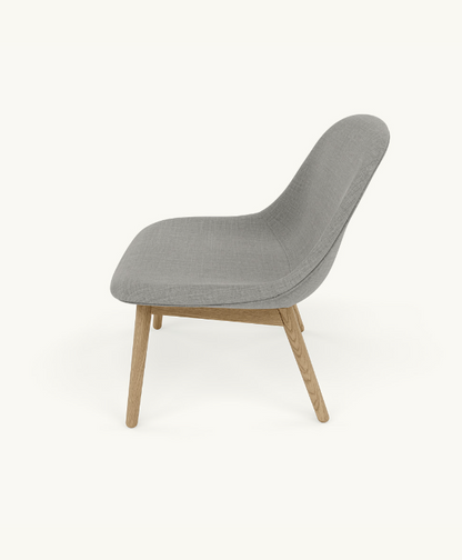 Fiber Lounge Chair Wood Base Remix 133, Oak