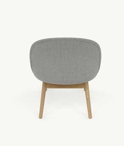 Fiber Lounge Chair Wood Base Remix 133, Oak