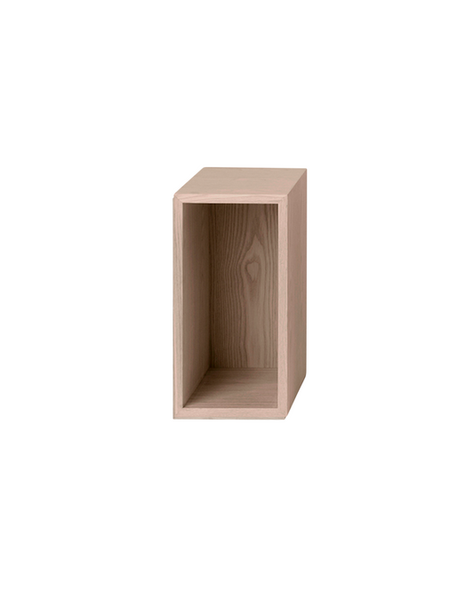 Stacked Storage System Small, Oak