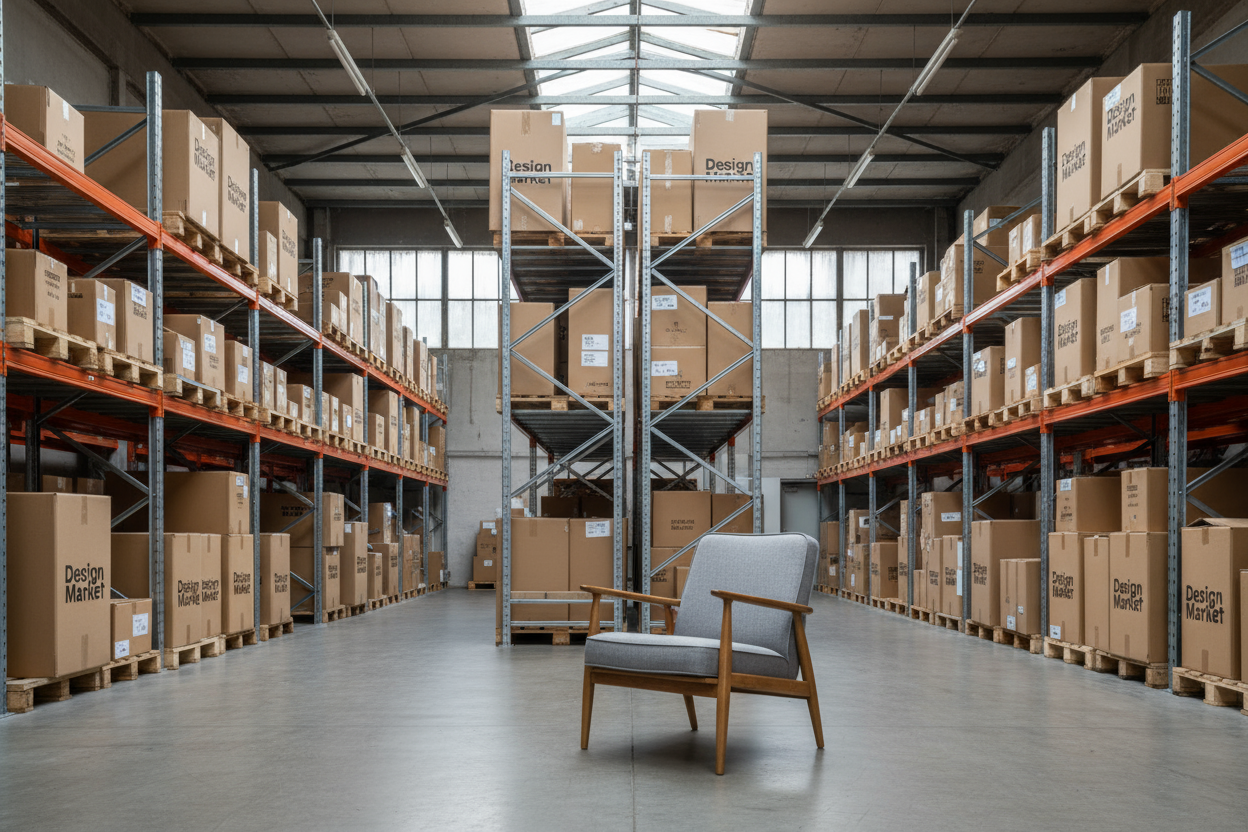 Det dur ikke med logoet, og lænestolen skal være en anden.