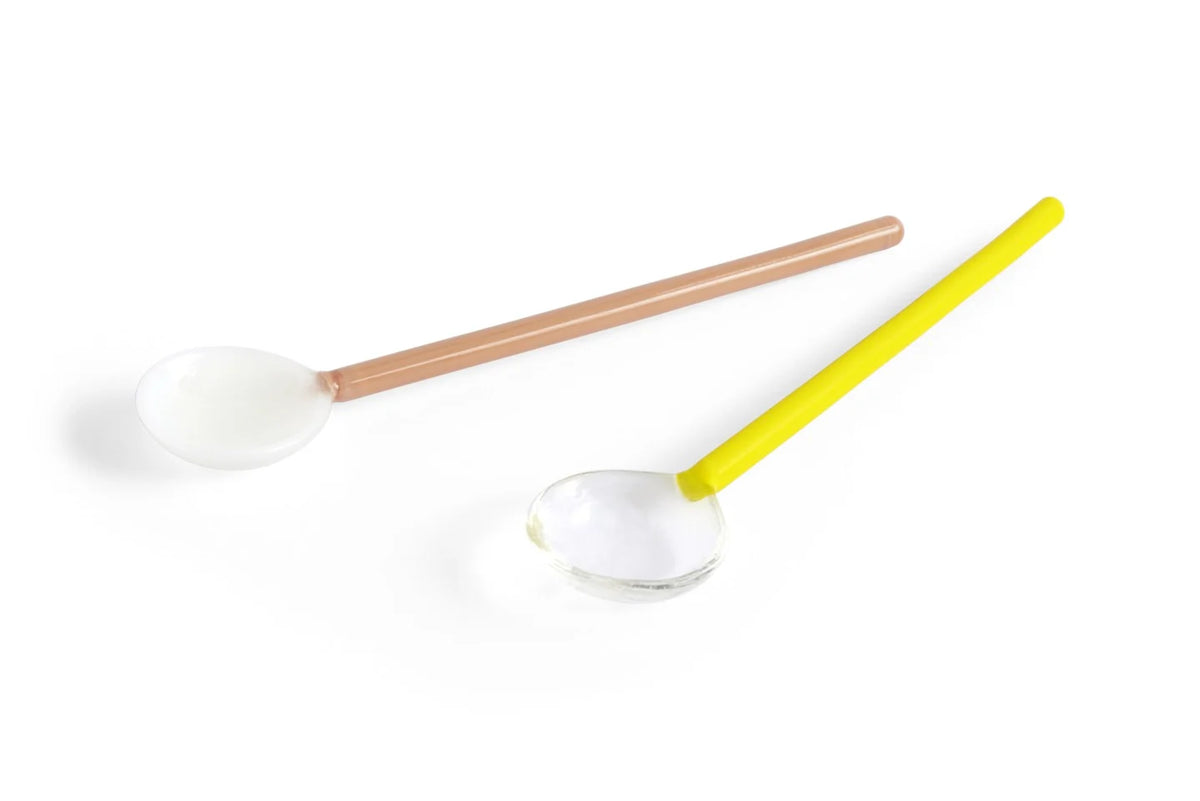 Glass Spoon, Set of 2