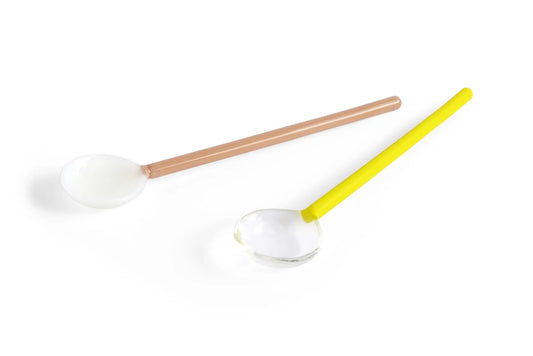 Glass Spoon, Set of 2