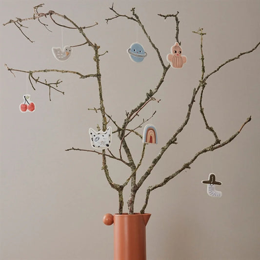 Keramik Figurer  7-pak Multi